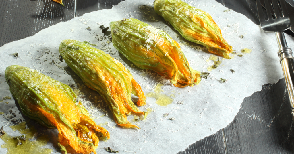 Cooking with Zucchini Flowers