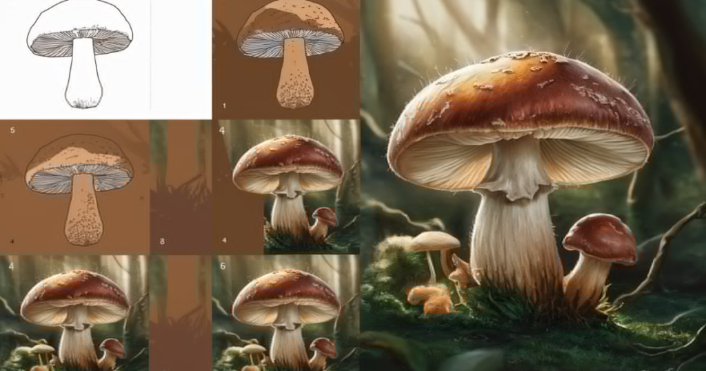 Mushroom Drawing